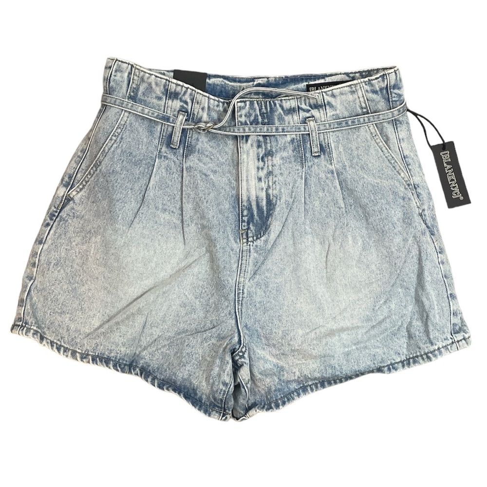 Blank NYC Paperbag Waist Jean Shorts Size 30 Pay Back Light